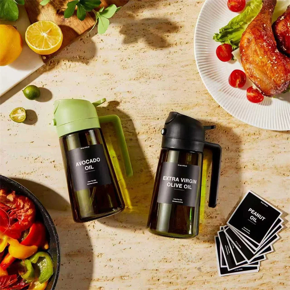 GreenGlass Chef – Olive Oil Spray & Pour Bottle (470ml