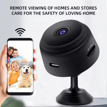 Sentinel A9 MiniCam – Smart Wi-Fi HD Security Camera with Night Vision, Motion Detection & Remote App Control