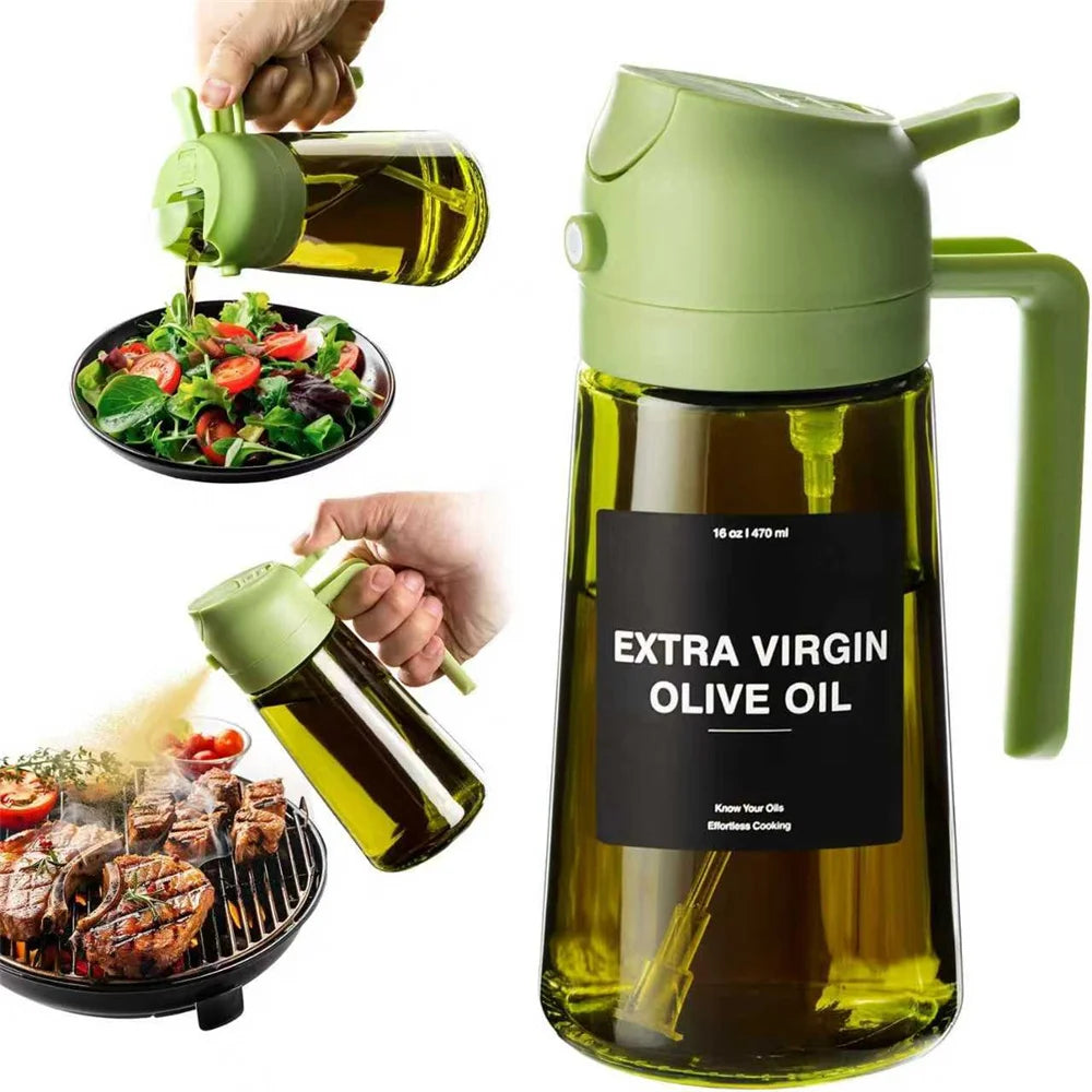GreenGlass Chef – Olive Oil Spray & Pour Bottle (470ml