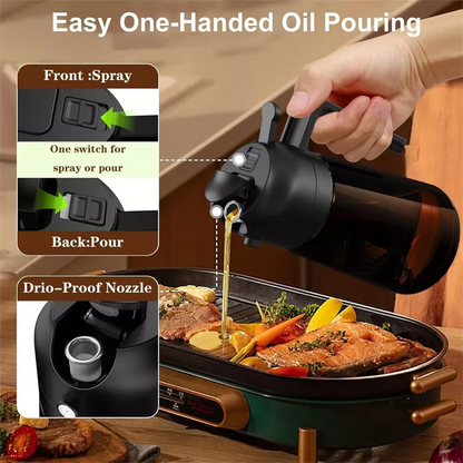 EmeraldPour Chef – Glass Olive Oil Sprayer & Dispenser