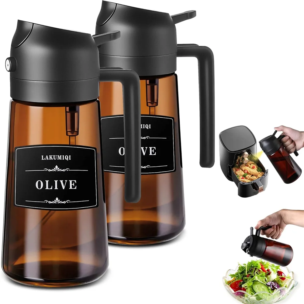 EmeraldPour Chef – Glass Olive Oil Sprayer & Dispenser