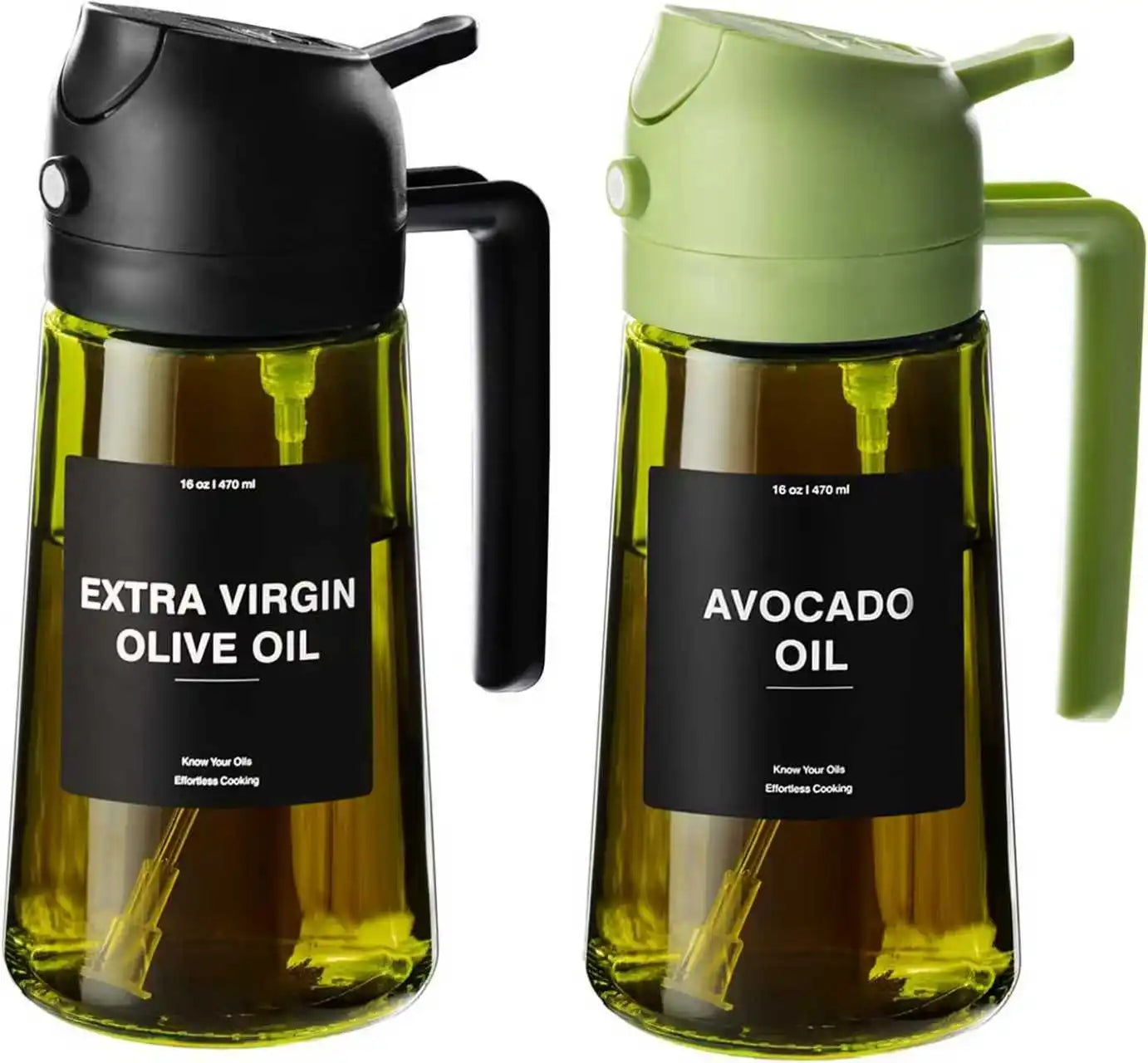 GreenGlass Chef – Olive Oil Spray & Pour Bottle (470ml