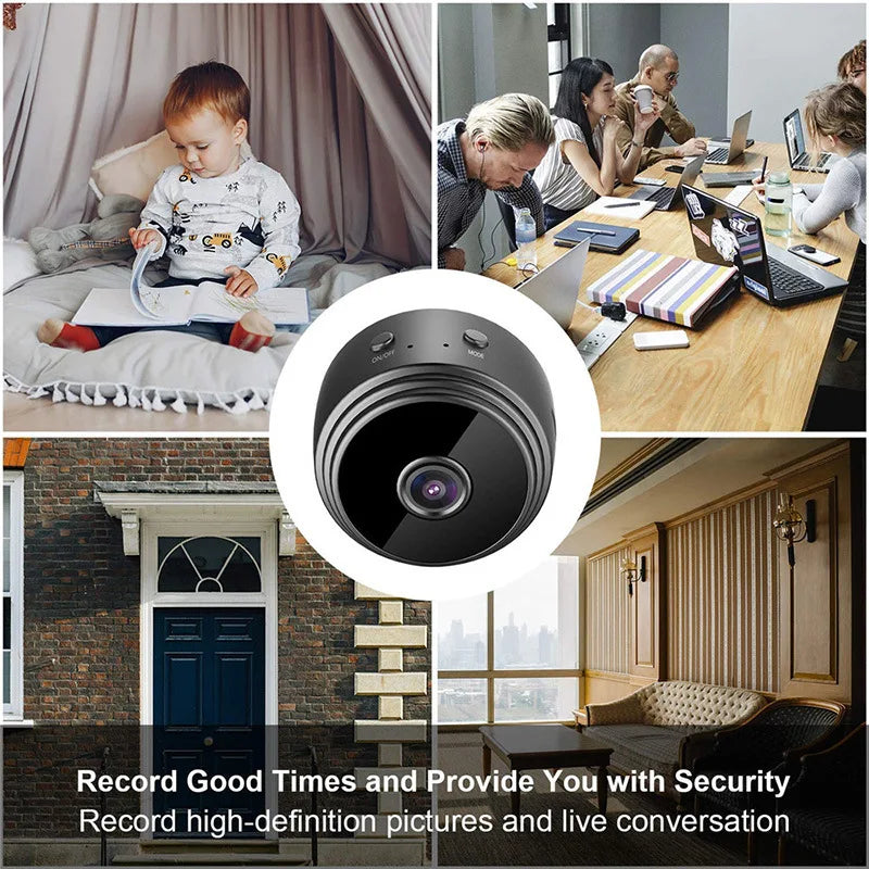 Sentinel A9 MiniCam – Smart Wi-Fi HD Security Camera with Night Vision, Motion Detection & Remote App Control